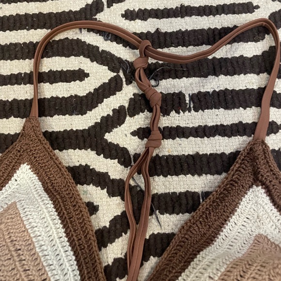 Knitted/ Crochet Swim Top Bikini - Picture 3 of 5